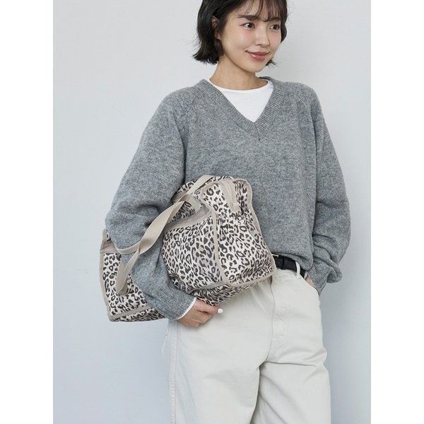 보스턴 위켄더백 레오파드 플라워 호피 M 미디움