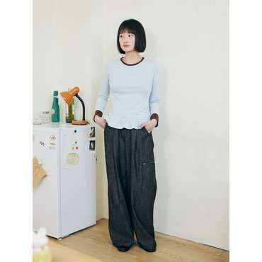 폴트 One tuck pants / Black jeans