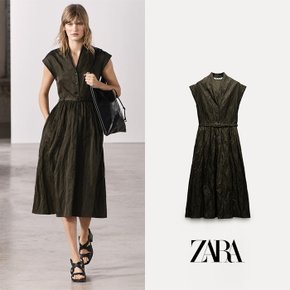 ZARA 자라 벨트 디테일 셔츠 원피스 ZW COLLECTION 9303/432