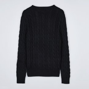 [폴로 랄프로렌] FW25 남성 포니 자수 케이블 니트 710775885 012