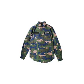 12주년 로고 패치 캔버스 셔츠 카모 LA04SCV26CAMO