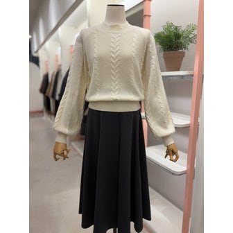 잇미샤 [여주점] 여성 라운드 넥 케이블 울 니트 풀오버(ITPBYPO970)