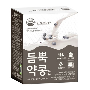 듬뿍약콩두유 16팩 / NON-GMO 100% 검은콩 약콩두유