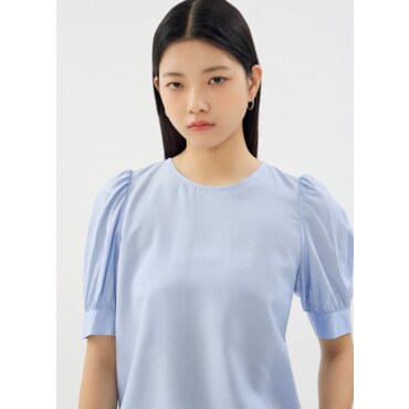 시스티나 [24 S/S] 셔링 라운드넥 블라우스 AWWBLO21510