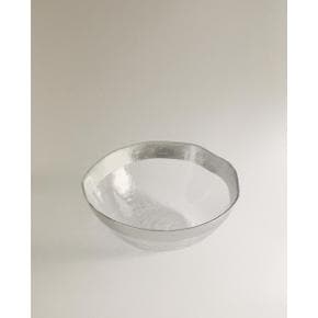 실버 엠보싱 림 디자인 유리 볼 44202211808