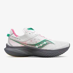 5037534 SAUCONY Womens Kinvara 14 Running Shoes - Medium With In White/gravel