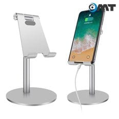 각도높이조절 메탈 태블릿+휴대폰 거치대 ONMETAL[35172695]
