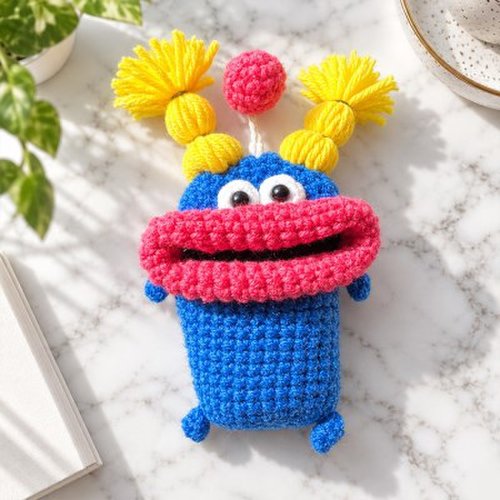 자동차키 보관용 몬난이 뜨개 인형 키링 차키 케이스 파우치 10color 3