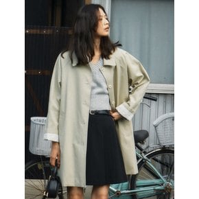 Stitch raglan trench coat_Khaki beige