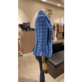 [파주점] 롤업 슬리브 슬림 트위드 재킷 (JN4A0JK46)
