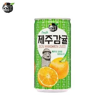  대일 참맑은 제주감귤 175ml x 30캔 / 업소용 캔음료 감귤 주스 음료수