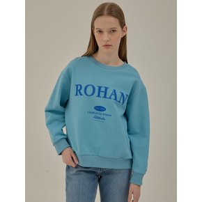 Charlesderohan embroidery sweat shirt_Blue