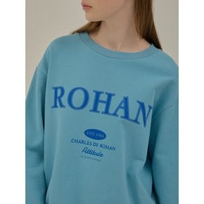 Charlesderohan embroidery sweat shirt_Blue