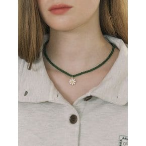 Daisy Green Necklace - Green