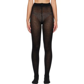 스웨디시 스타킹즈 블랙 다이아나 골지 울 스타킹 DIANA Black Melange