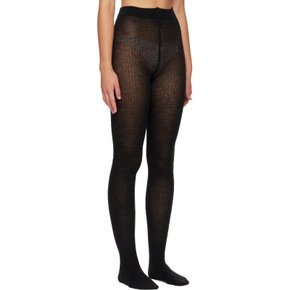 스웨디시 스타킹즈 블랙 다이아나 골지 울 스타킹 DIANA Black Melange