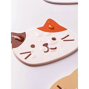 야옹이 실리콘 코스터 컵받침 5종