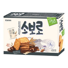 크라운 소복소복 소보로 240g 5개(반박스)+키링2종