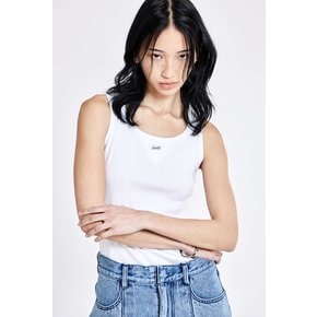 Metal Logo Sleeveless - White(woman)