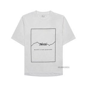 [난가] SS25 남성 프레임 로고 티셔츠 N2500 1M509 A WHT _EMT