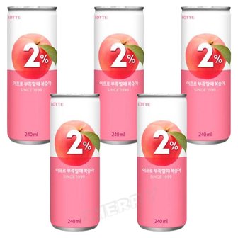  무료배송 롯데 2프로부족할때 240ml x 30캔 수분충전음료 이프로캔