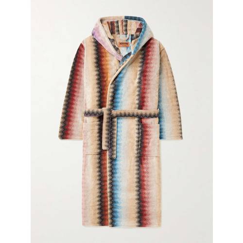 [해외배송] MISSONI BYRON 코튼테리 자카드 후드 로브 1B3AC99707 B0080070553