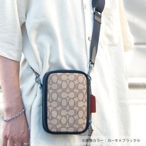 C8237 CH097 STANTON CROSSBODY (KHAKI  BLACK  [] [코치] 가방 남성 숄더백 아울렛 대각선 가죽