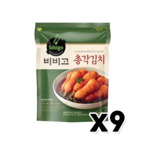 비비고 총각김치 파우치 400g x 9개