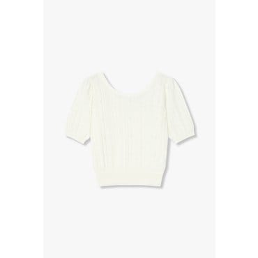 GCUT [지컷25S/S]케이블 볼륨 니트 풀오버(7215250406)