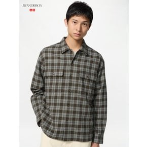UNIQLO 유니클로 JW ANDERSON 플란넬 체크 셔츠