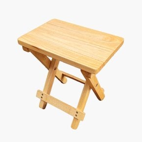 [문캠핑] 고무나무 원목 접이식 스툴 의자 2color