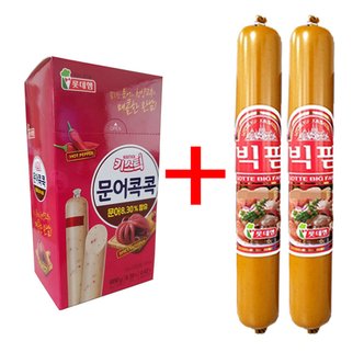  롯데 키스틱 문어콕콕600g + 빅팜150gX2개 기획 간식 소시지 어린이 주전부리 맥주 안주