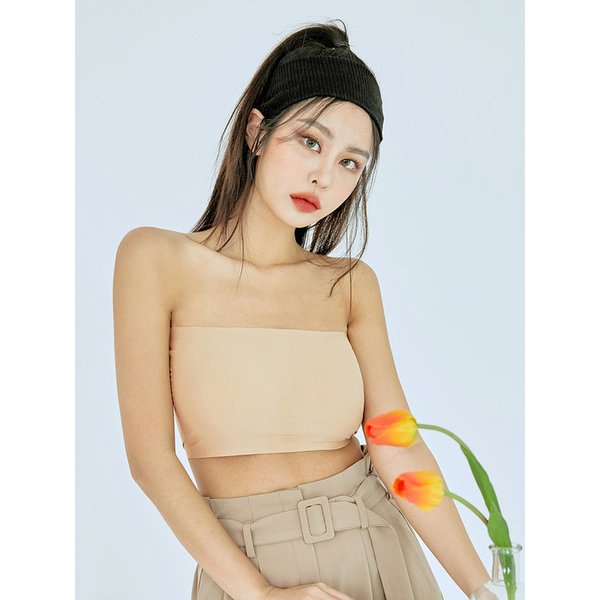 이지 브라탑 심리스 스포츠 튜브탑