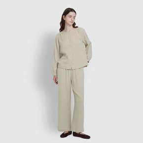 여 이중지 셔링 파자마 팬츠 J2054020170AW