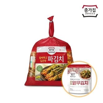 종가집 [종가] 국산 파김치 1kg +열무김치 80g