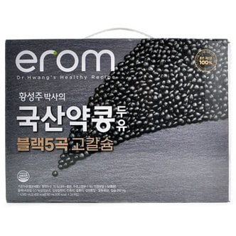  코스트코 이롬 황성주 국산 약콩 두유 블랙5곡 고칼슘 4560ml (190ml x 24개)