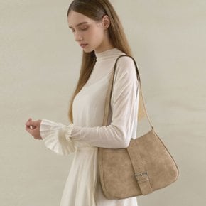 BUCKLE HOBO-BEIGE