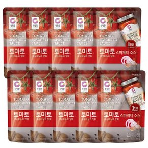 청정원 파스타소스 파우치 10개 - 토마토 스파게티 소스 170g x 10