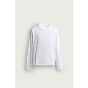 릴렉스핏 라운드넥 포켓 긴팔 티셔츠 / 5584/323/250 WHITE