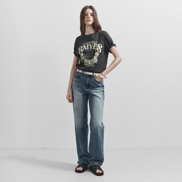 레이브 Straight Washing Denim Pants in Blue VJ5SL406-22