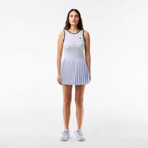 라코스테 Ultra-Dry 테니스 드레스 원피스 쇼츠 반바지 - 라이트블루 / 네이비 블루 89