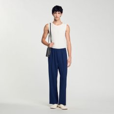 [SANDRO HOMME] 밴딩 져지 와이드 팬츠 SH25S3MRA0635