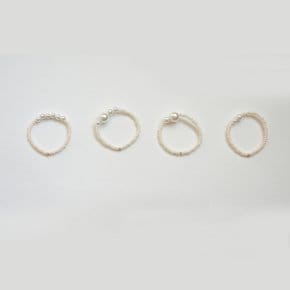 Pearl Beaded Ring (4types)