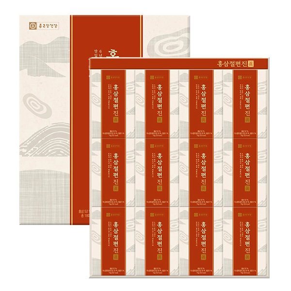 [1/28(수)순차출고]홍삼절편 진 15g x 12 / 쇼핑백