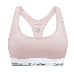 Calvin Klein 캘빈클라인 언더웨어 CK 여성 모던 코튼 레이서백 브라렛 속옷 연핑크 F3785-680