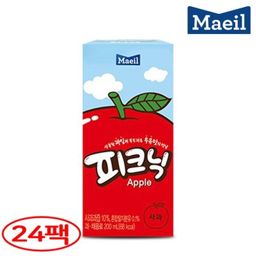  매일 피크닉 사과 200ml 24팩