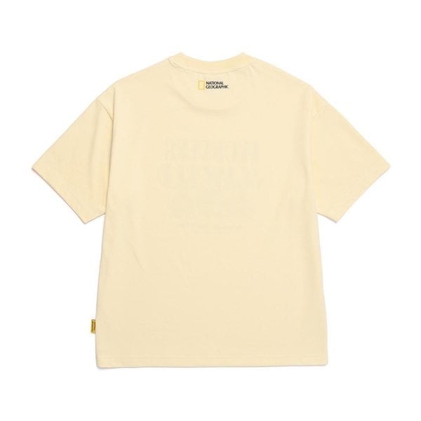 [여주점] N252UTS080 리젠아스킨 유니 트래블1 그래픽 세미오버핏 반팔 티셔츠 BUTTER