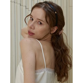 Gold metal point hairband, Claria (2 colors)