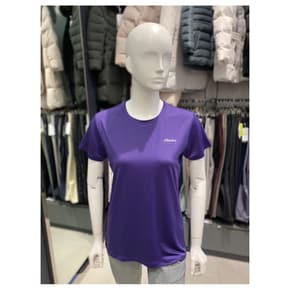 여성 여름 무지 라운드 반팔 코테노티셔츠R 8 1MQTSM4504PU _SG