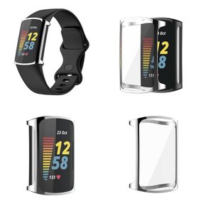 Compatible For Fitbit Charge 5밴드+ 보호 케이스 Case